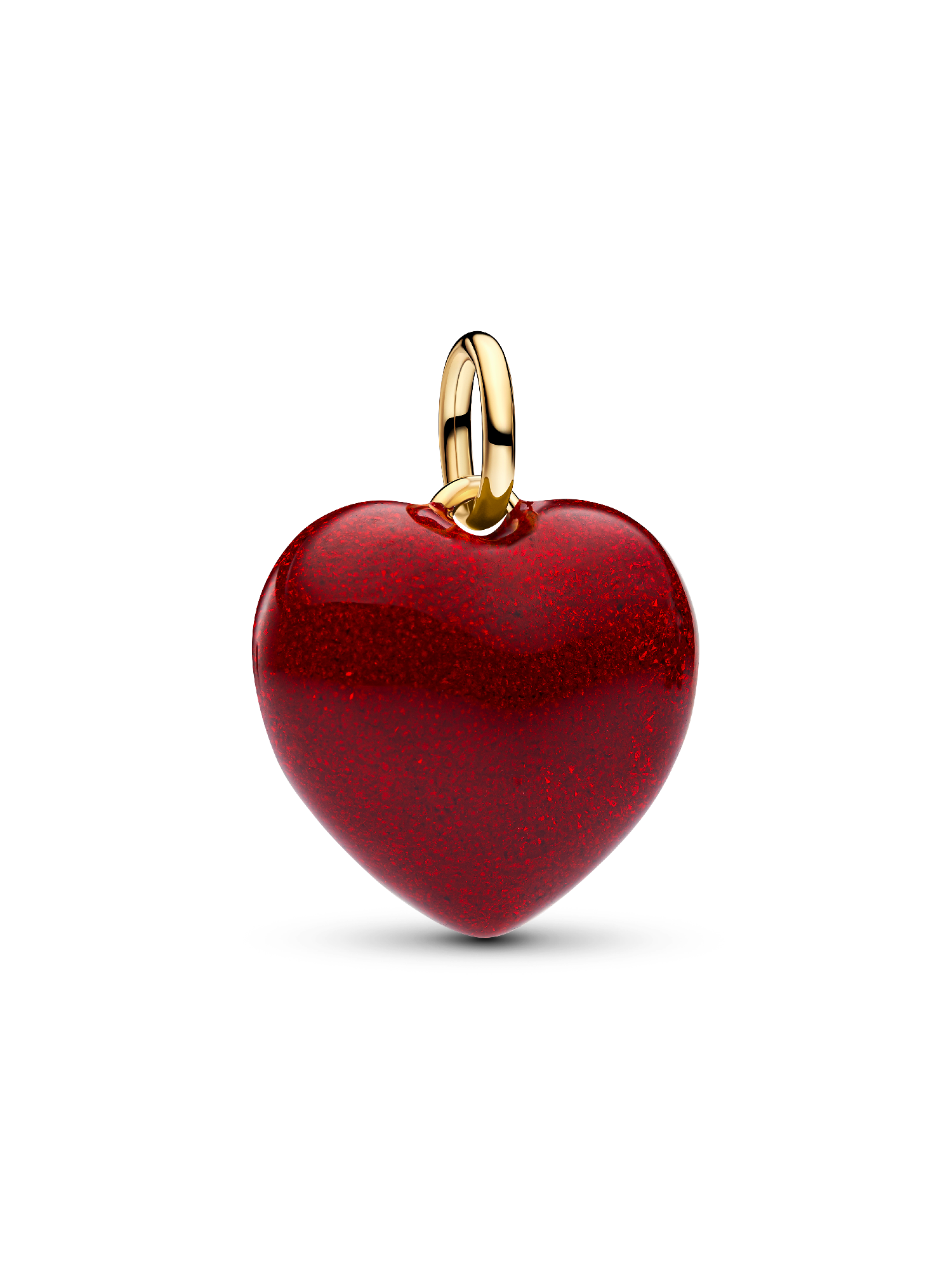Charm Colgante Corazón Volumen Rojo