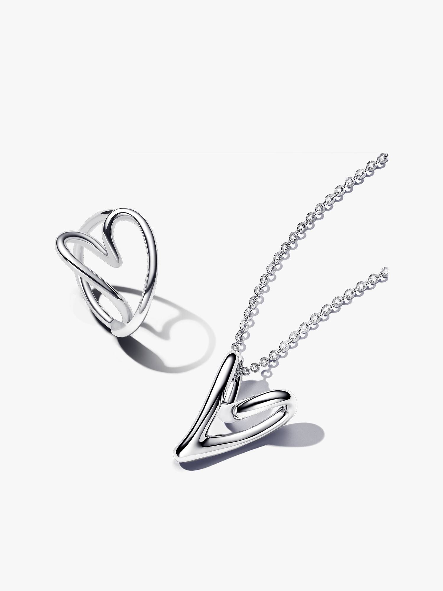 Conjunto de Regalo forma orgánica corazón