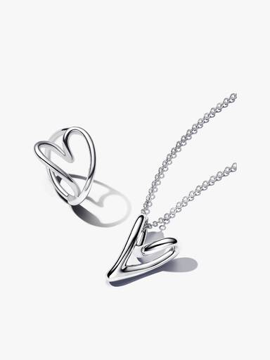 Conjunto de Regalo forma orgánica corazón