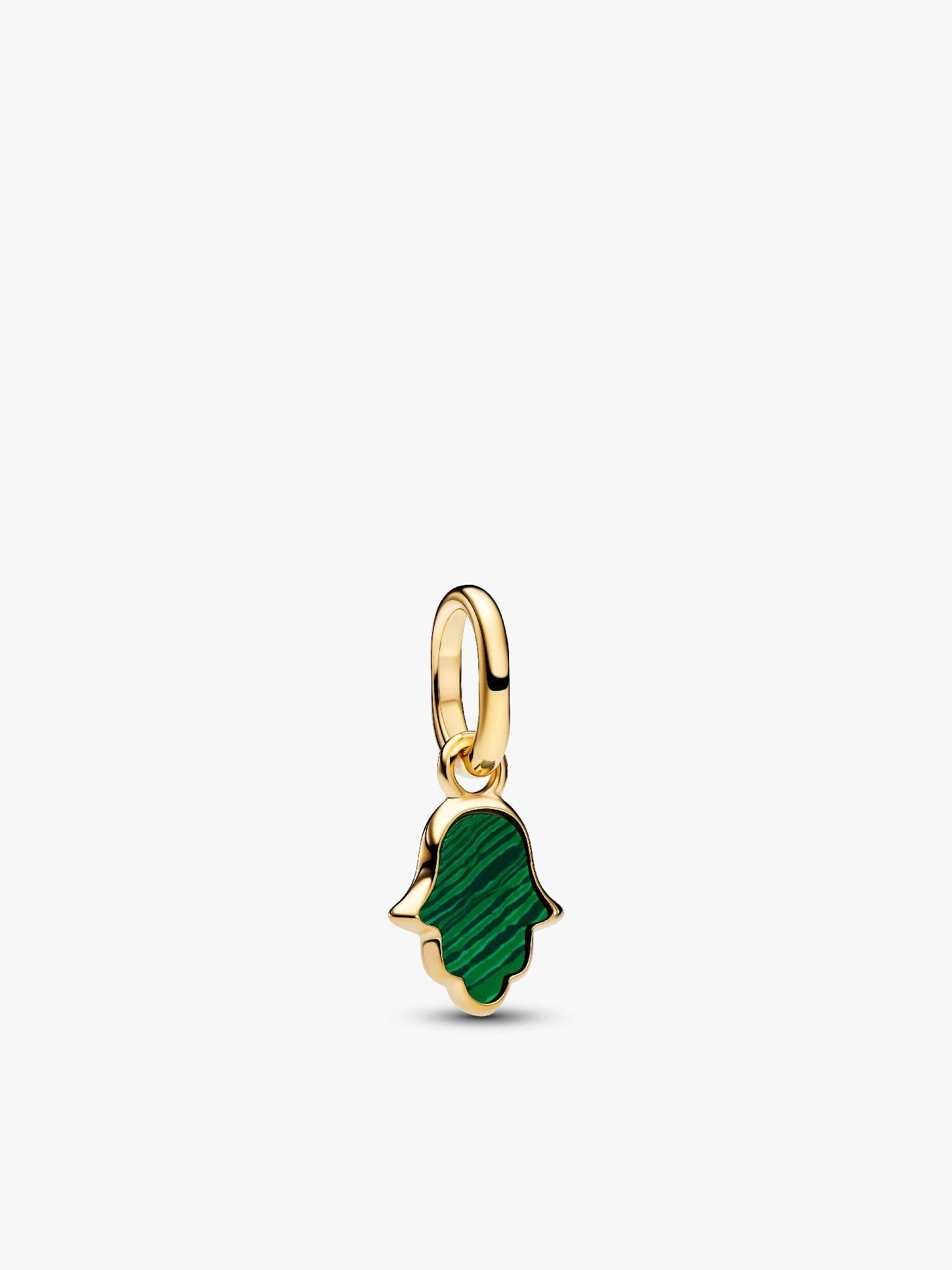 Charm Colgante Mini Mano de Fátima Verde