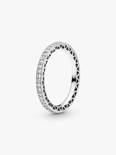 Anillo Corazones y Brillo
