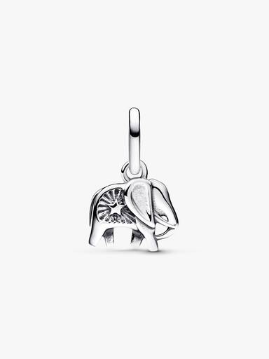 Charm Mini Colgante Elefante Azul Turquesa