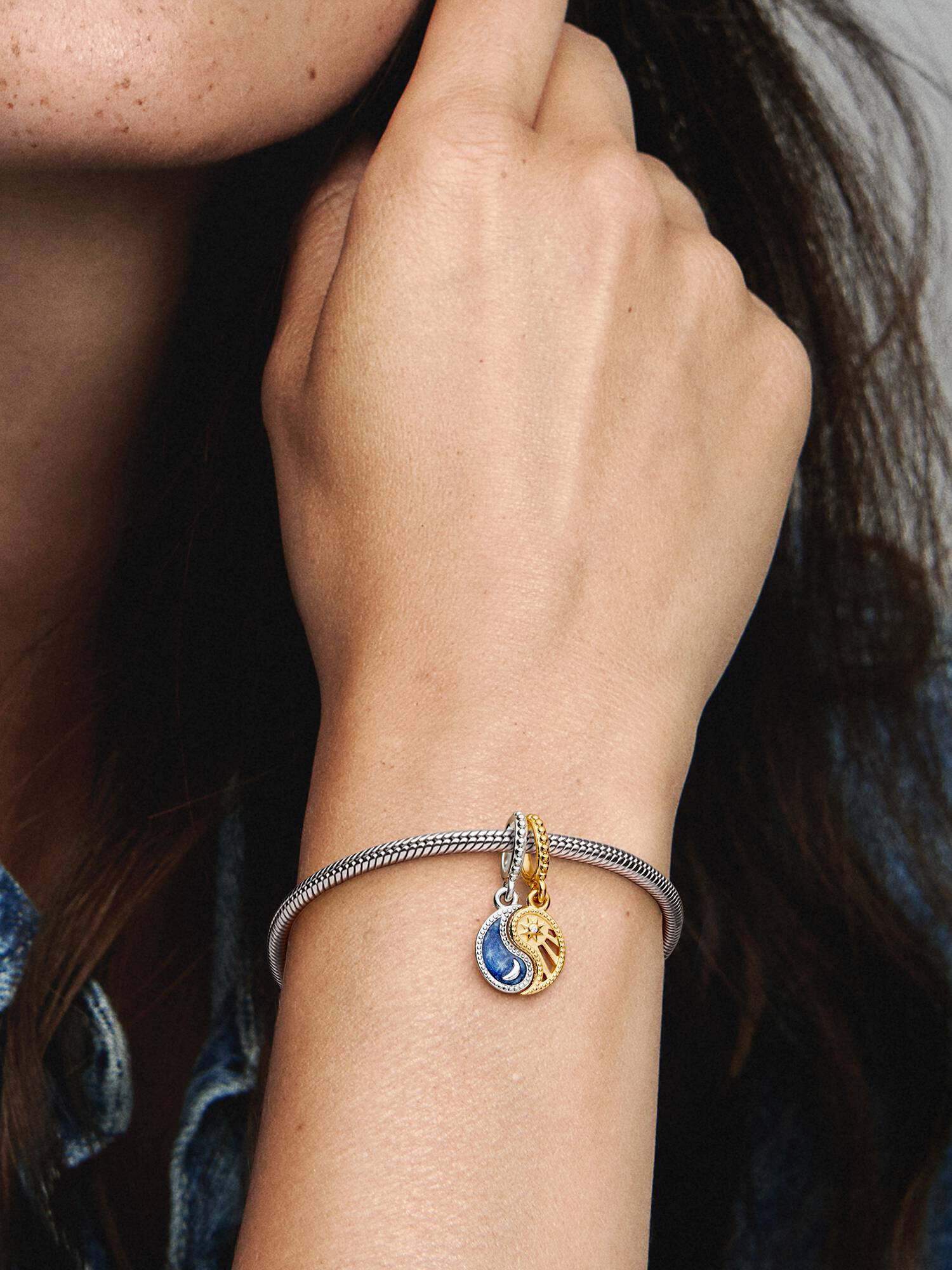 Charm Colgante Sol y Luna Divisible