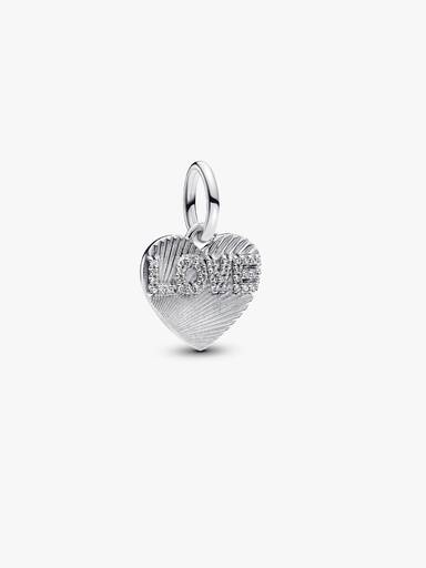 Charm Colgante Grabable Corazón Amor