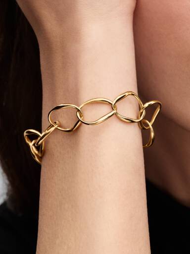 Pulsera de Eslabones Forma Orgánica