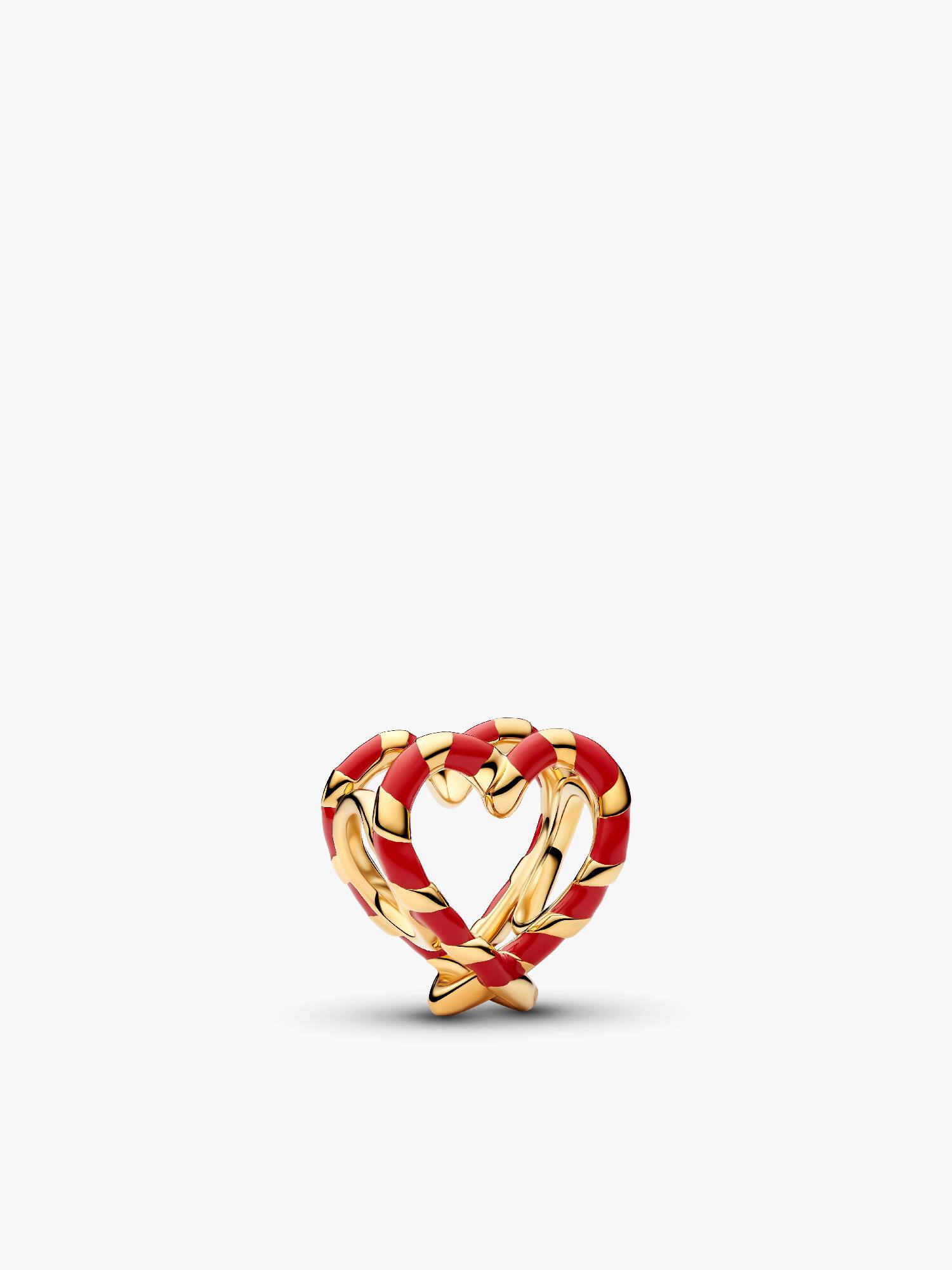 Charm Bastón de Caramelo Corazón en Filigrana