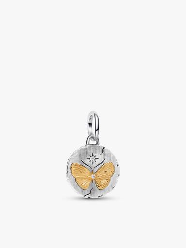 Conjunto de Collar y Medallón Mariposa