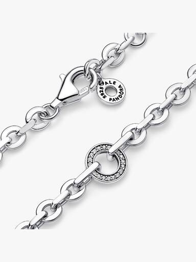Pulsera Cadena Gruesa Pavé Pandora Signature