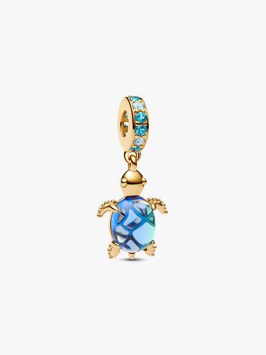 Charm Colgante Tortuga Marina de Cristal de Murano