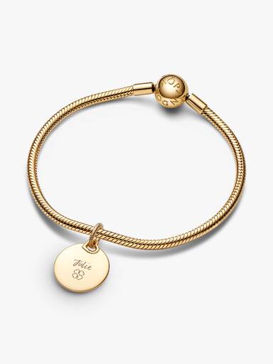 Charm Colgante Etiqueta Redonda Grabable