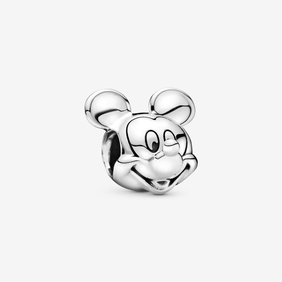 Charm en plata de ley Retrato Mickey image number 0