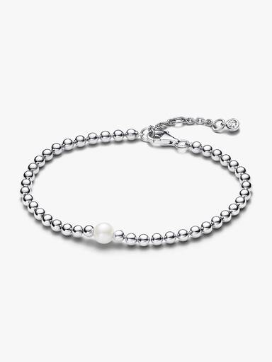 Pulsera Perlas Cultivadas de Agua Dulce Tratadas y Esferas