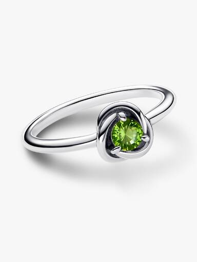 Anillo Círculo Eternity Gema del Mes de Agosto