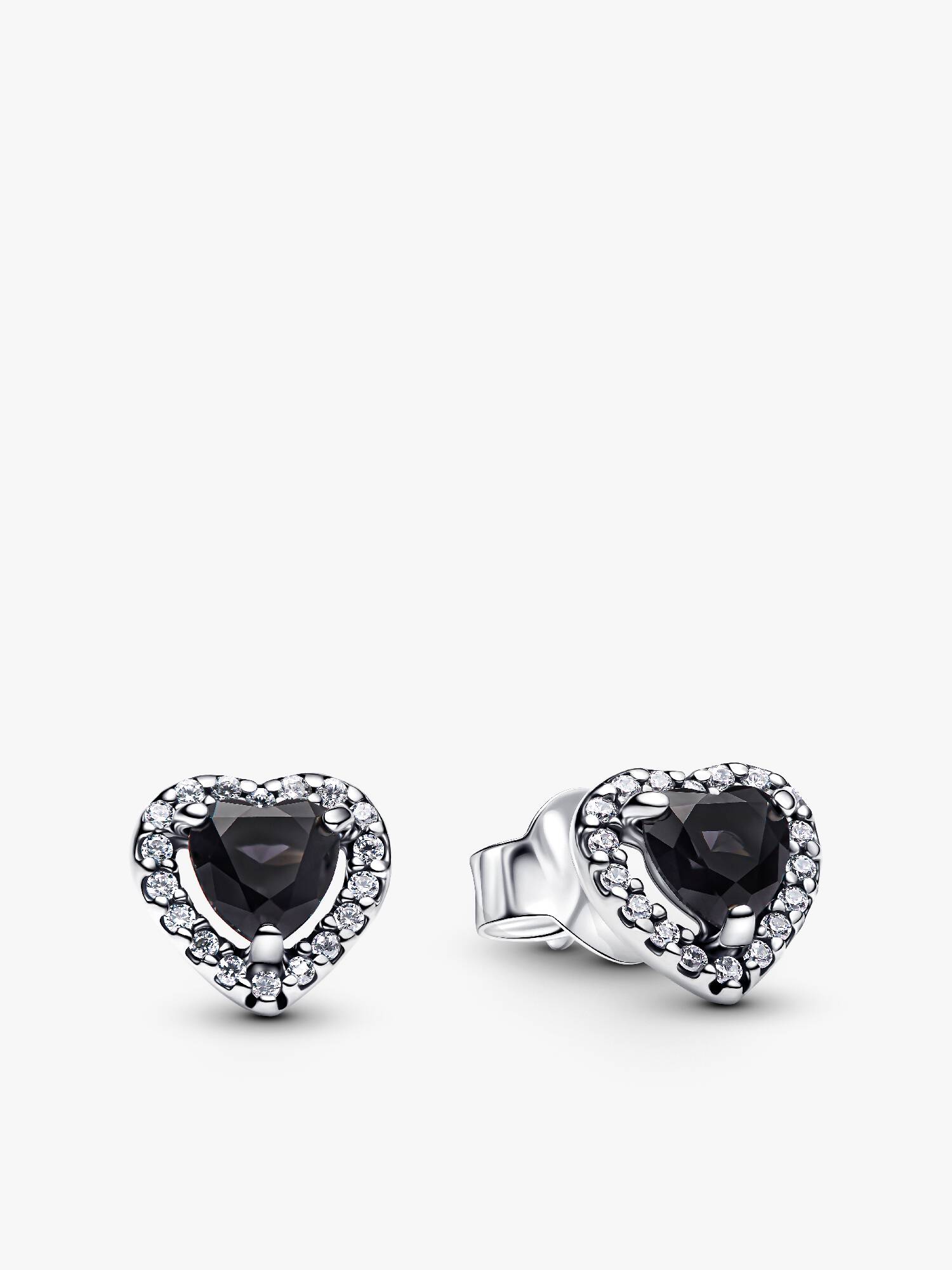 Pendientes de Botón Corazón Elevado