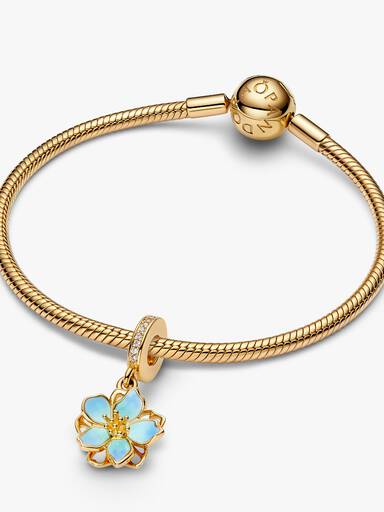 Charm Colgante Flor Dorada