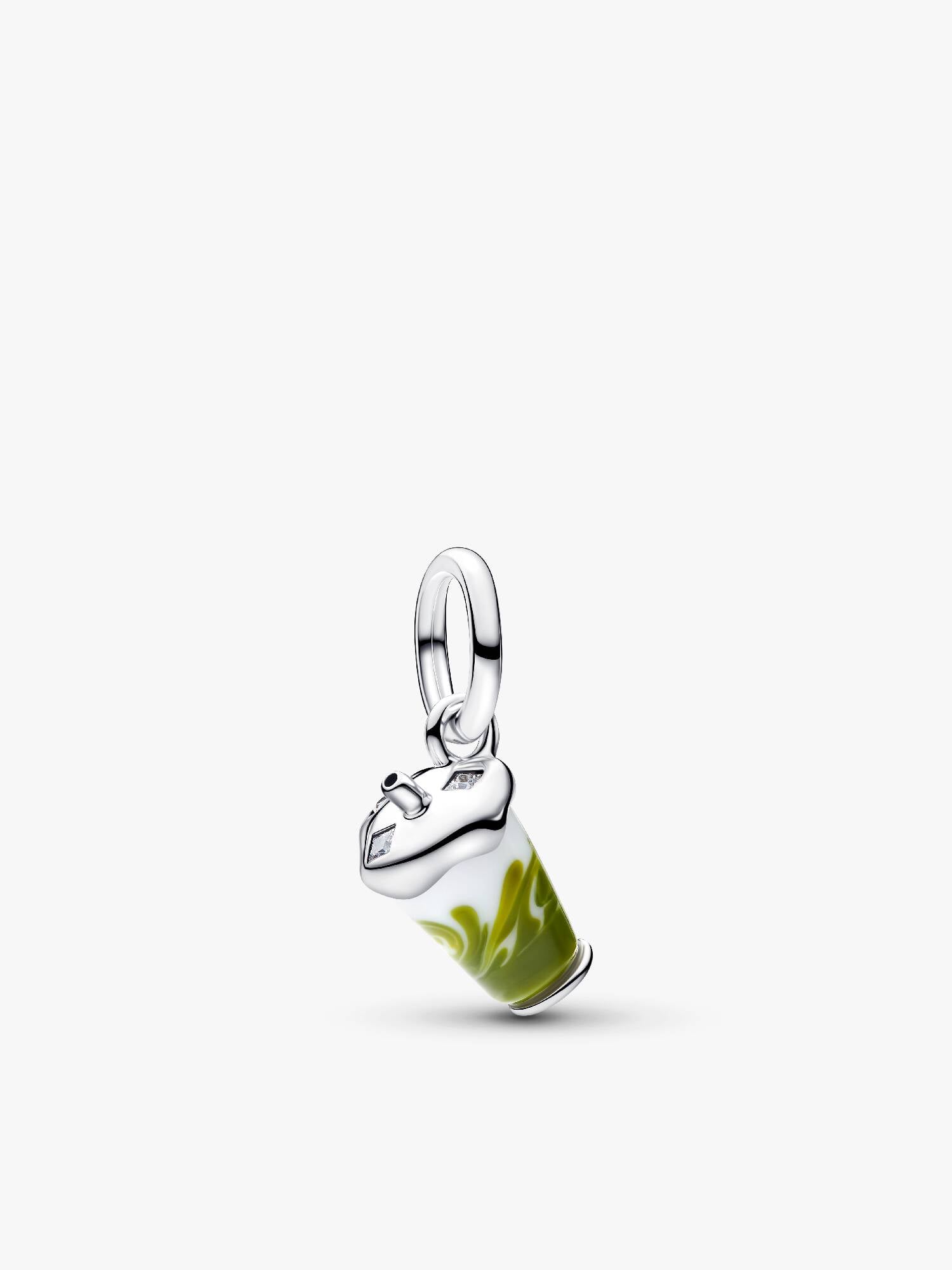 Charm Colgante Latte Matcha de Cristal de Murano