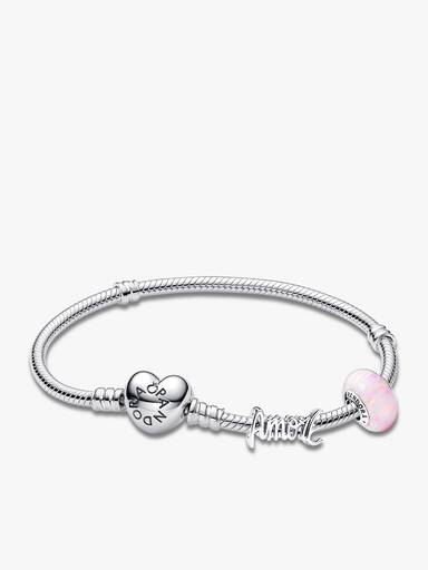 Conjunto de Regalo Pulsera y Charms Amore y Rosa Opalescente