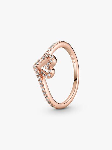 Anillo Corazón Espumoso Brillante