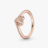 Anillo Corazón Espumoso Brillante Anillo Corazón Espumoso Brillante