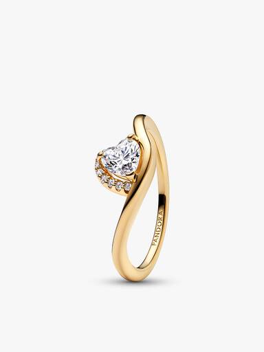 Conjunto de Anillos Onda Corazón