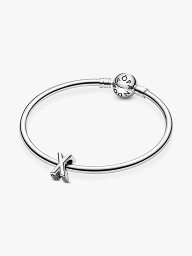 Charm en plata de ley Letra X