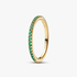 Anillo Banda Verde Brillante Anillo Banda Verde Brillante