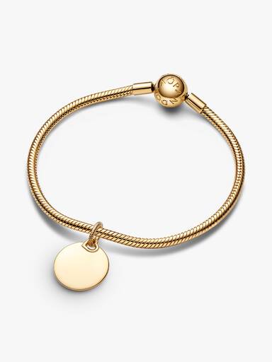 Charm Colgante Etiqueta Redonda Grabable