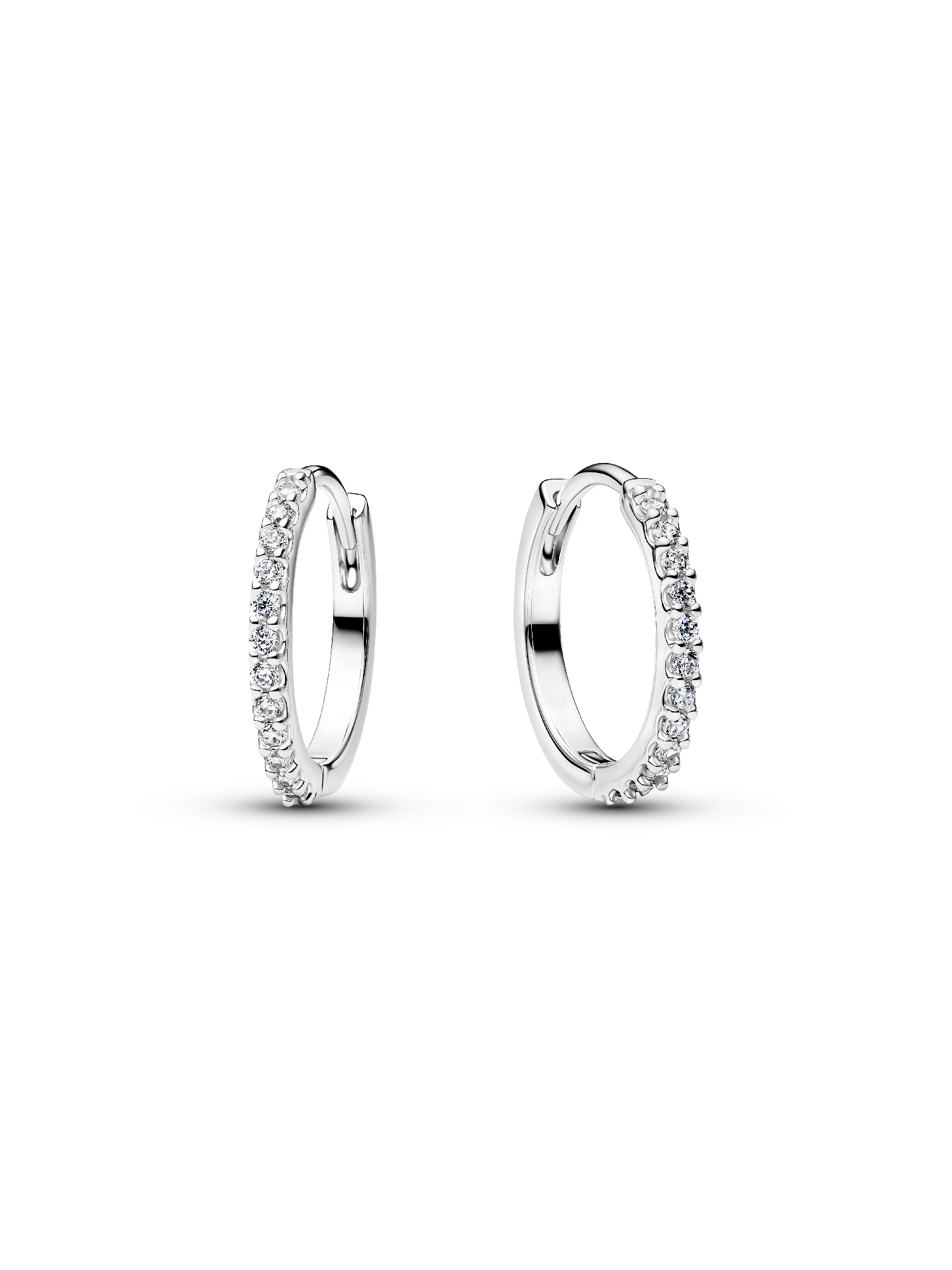 Pendientes de aro Mini Brillantes
