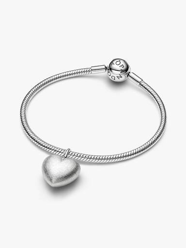 Charm Colgante Corazón Volumen Mate