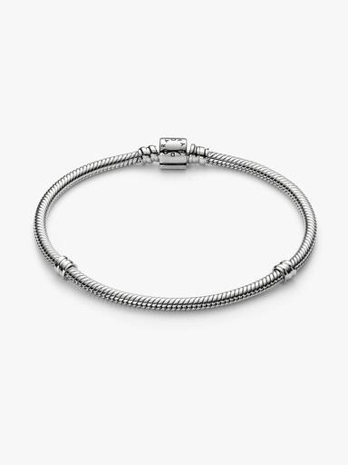 Pulsera Cadena de Serpiente con Mini Cierre de Barril Pandora Moments