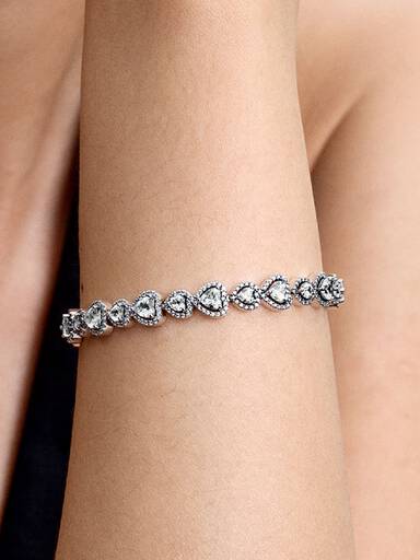 Pulsera Halo Corazones