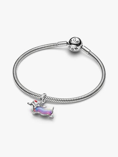 Charm Colgante Teckel Navideño