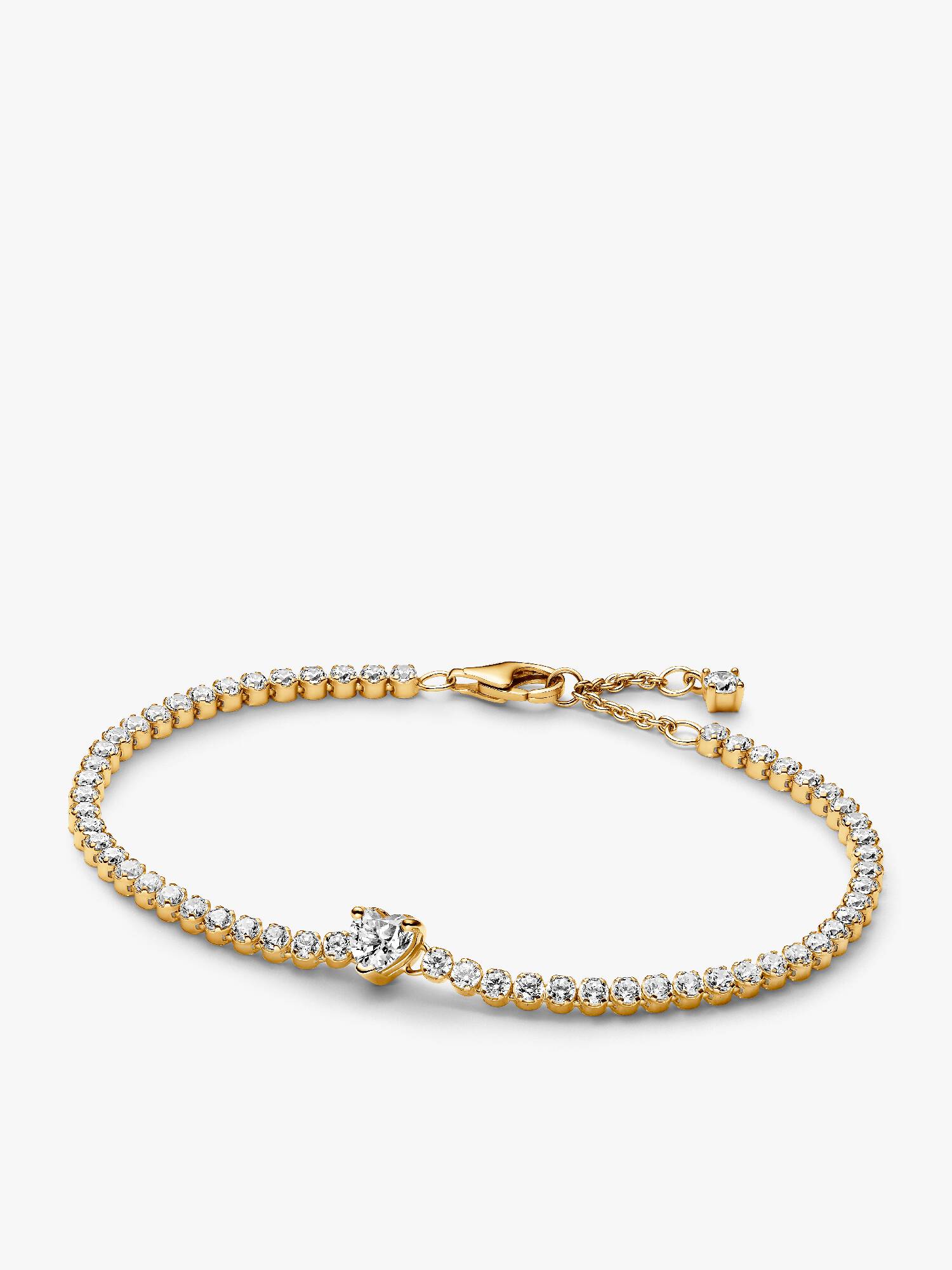 Pulsera de Tenis Corazón Brillante