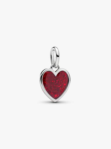Charm Colgante Grabable Corazón Rojo