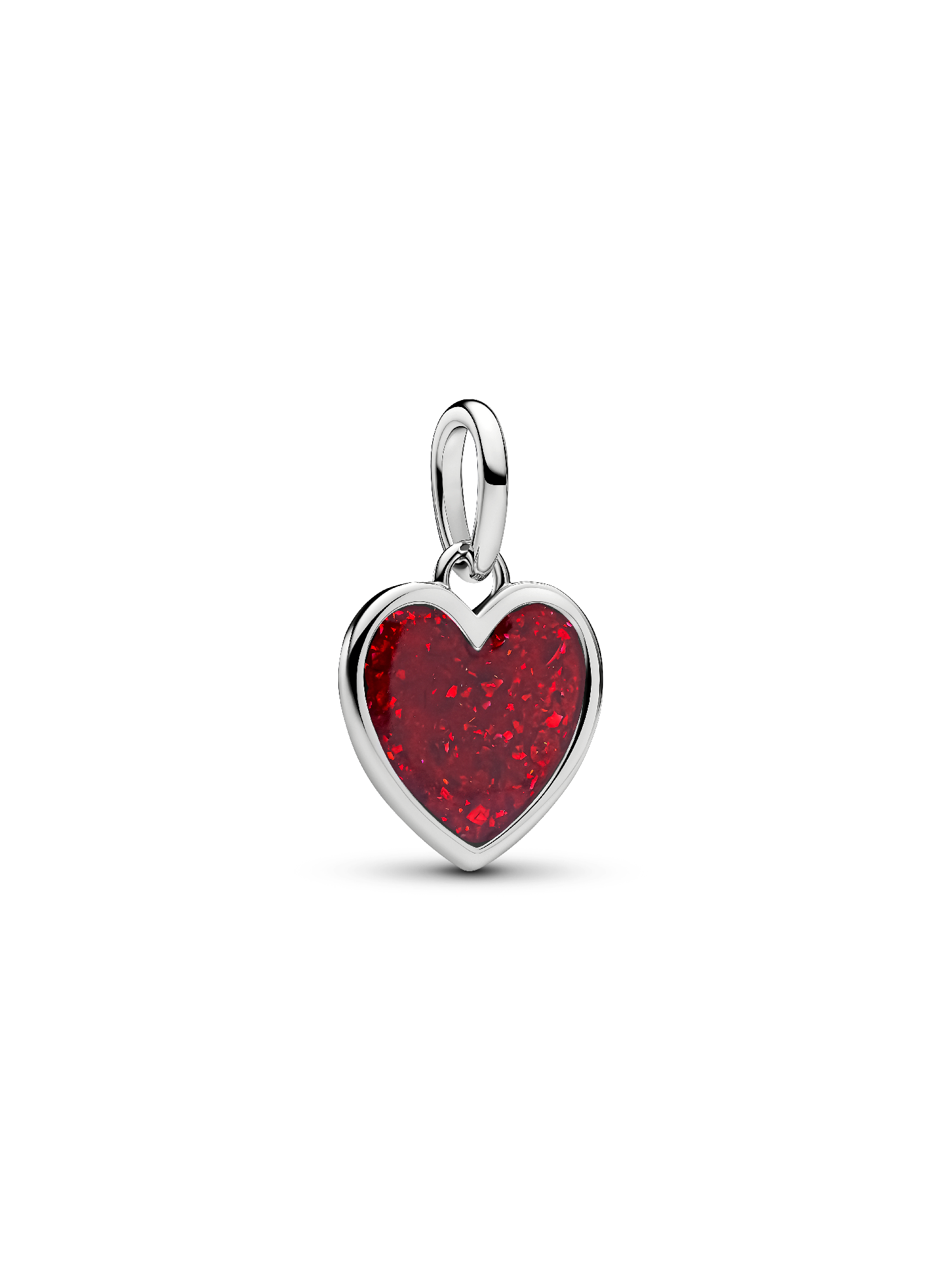 Charm Colgante Grabable Corazón Rojo