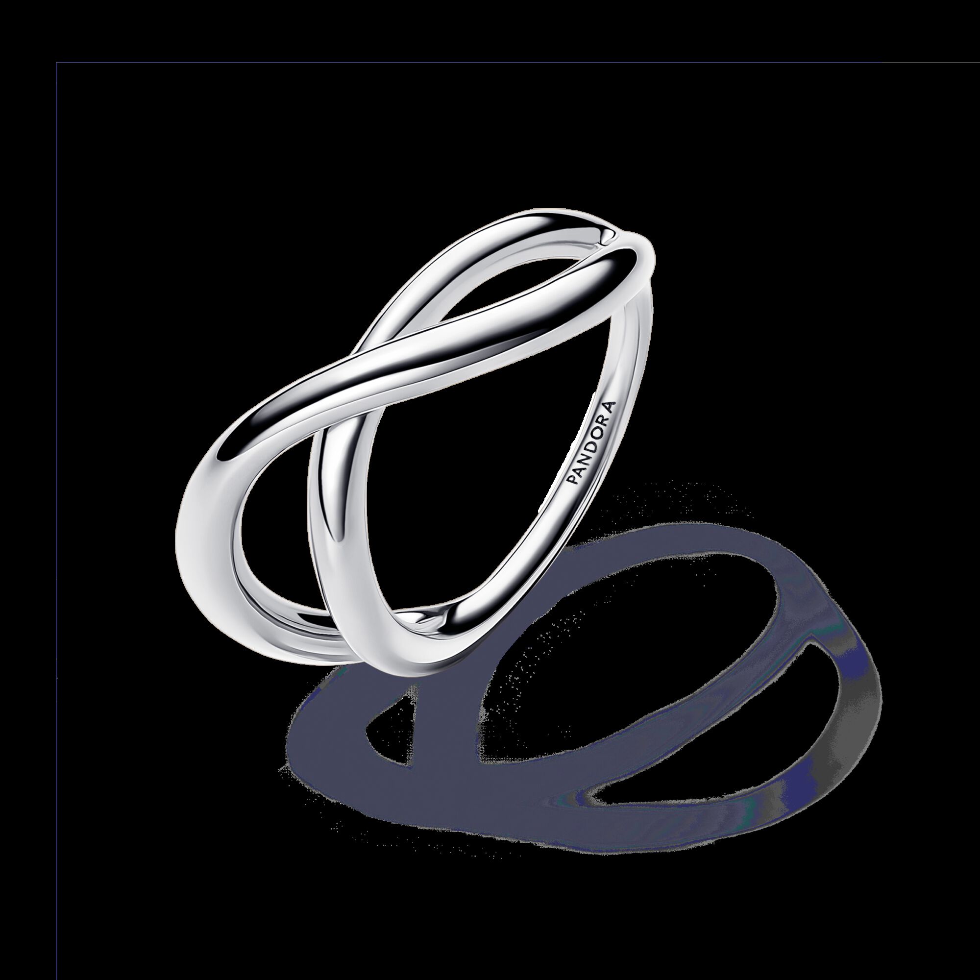 Pandora Anillo Infinito Forma Orgánica en Plata de Ley | 58