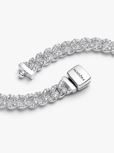 Collar de Cadena Cubana de Pavé