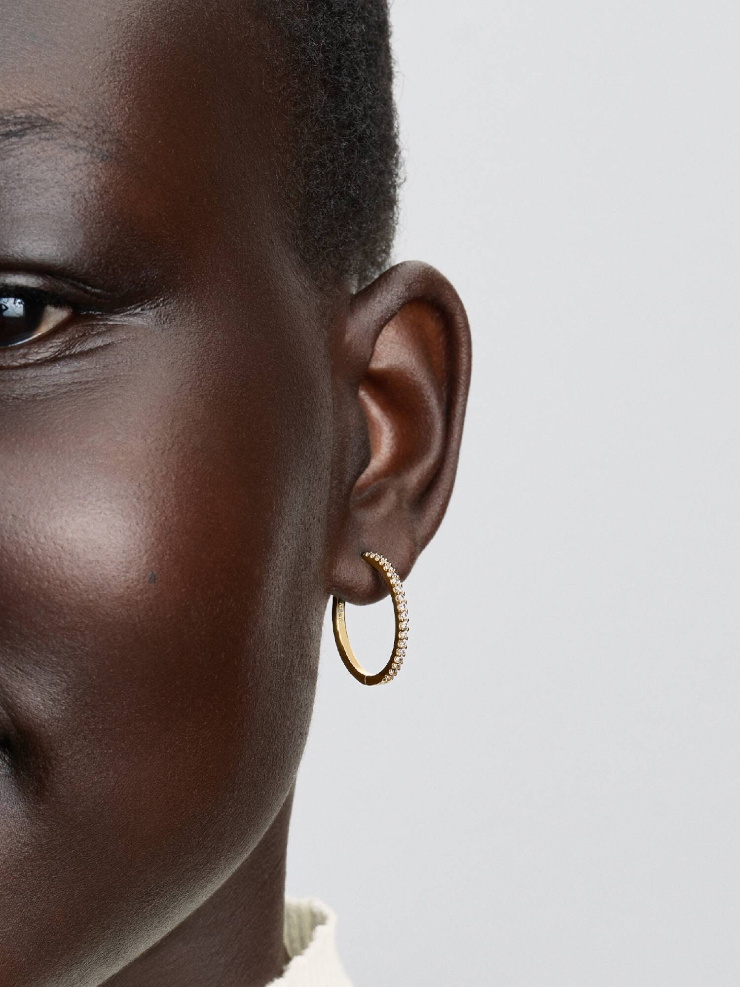 Pendientes de Aro Brillantes
