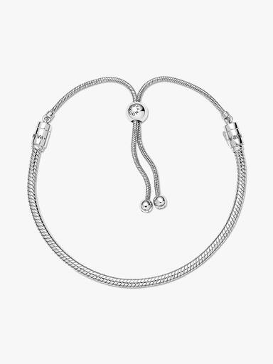 Pulsera de Cadena de Serpiente con Cierre Deslizante