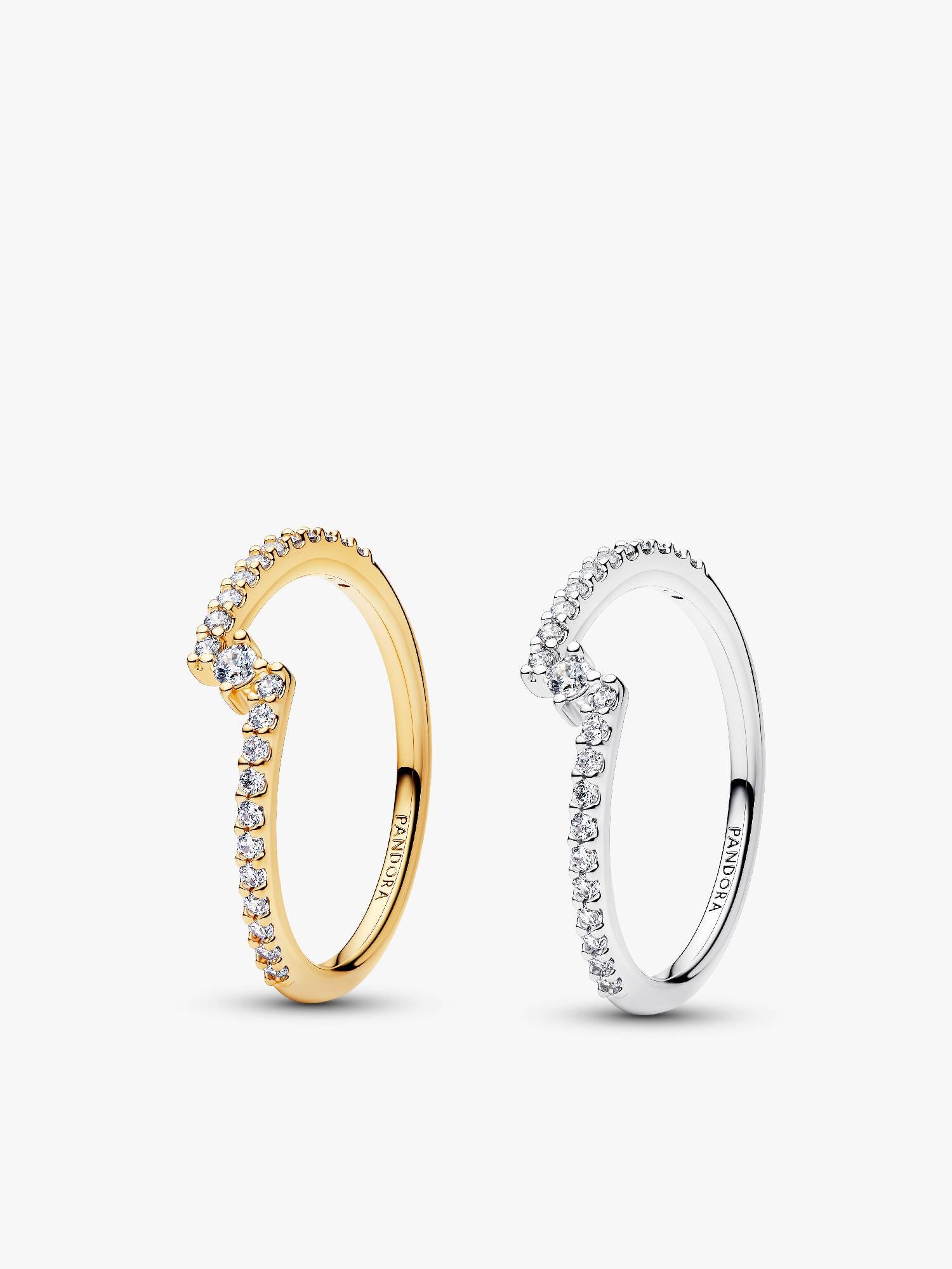 Conjunto de regalo Anillos Abiertos en Pavé Brillantes