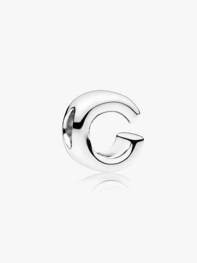 Charm en plata de ley Letra C