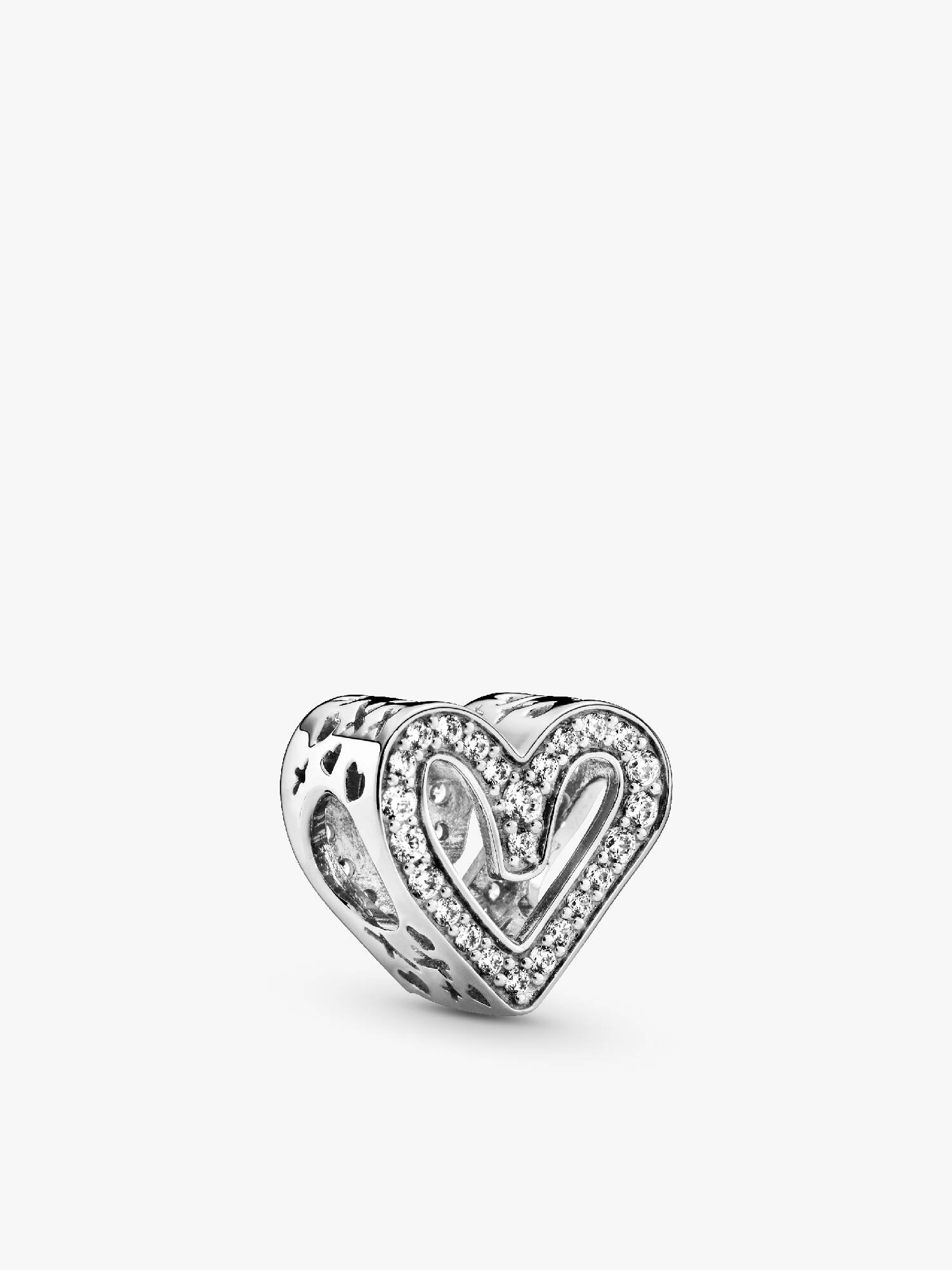 Charm Boceto de Corazón Brillante