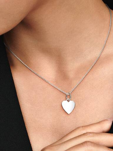 Colgante Etiqueta Corazón Grabable