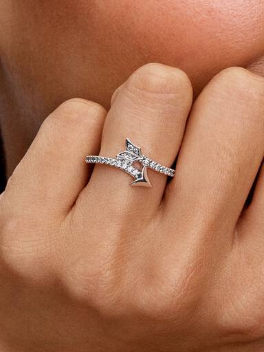 Anillo Flecha Brillante