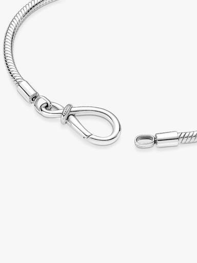 Pulsera Cadena de Serpiente Nudo Infinito