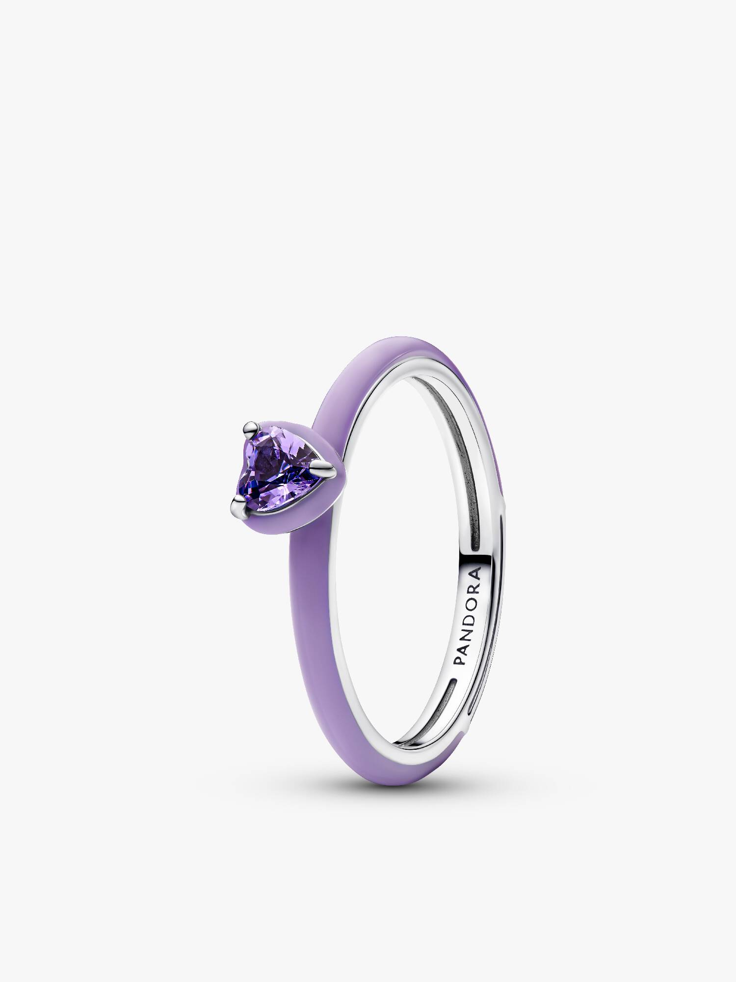 Anillo Corazón Chakra Morado