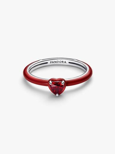 Anillo Corazón Chakra Rojo
