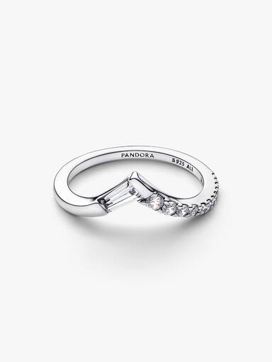 Anillo Tiara Baguette en Pavé