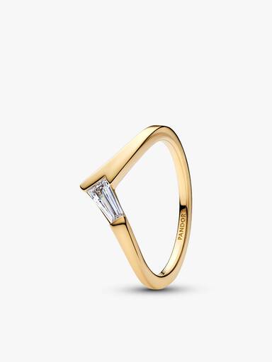 Conjunto de Anillos Tiara Baguette