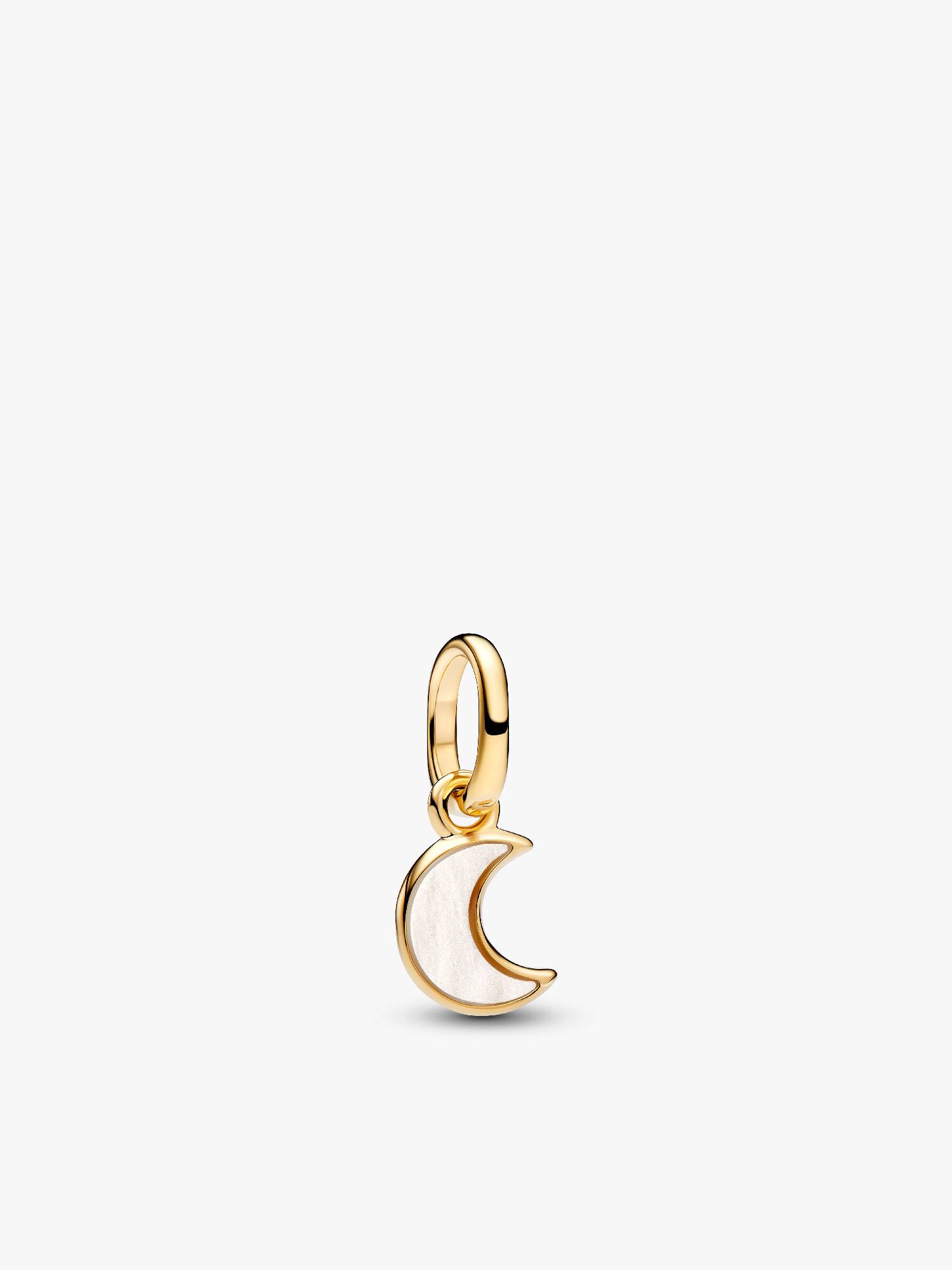 Charm Mini Colgante Luna Creciente Blanca